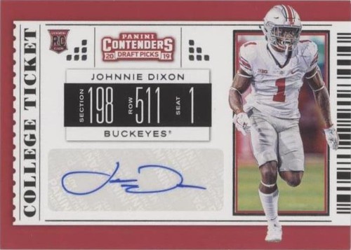 2019 Panini Contenders Draft Picks Johnnie Dixon #298