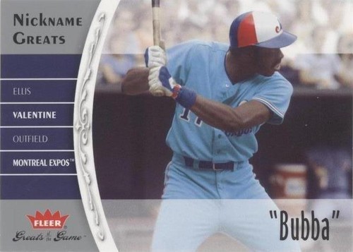 2006 Fleer Greats of the Game - Ellis Valentine #NG-EV