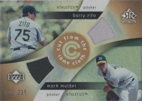 2005 Upper Deck Reflections - Barry Zito Mark Mulder #CC-ZM