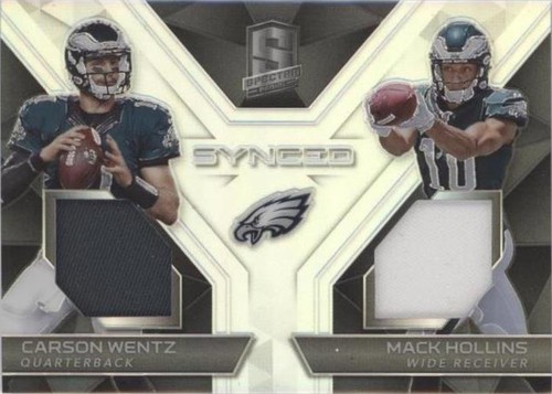 2017 Panini Spectra Carson Wentz Mack Hollins #13