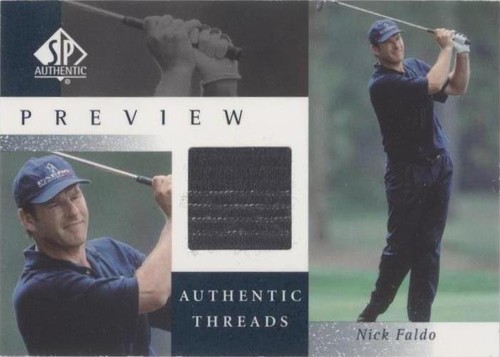 2001 SP Authentic Preview - Nick Faldo #NF-AT