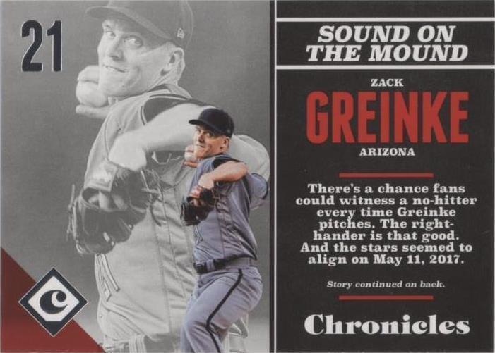 Panini Chronicles 2017 - Zack Greinke #41