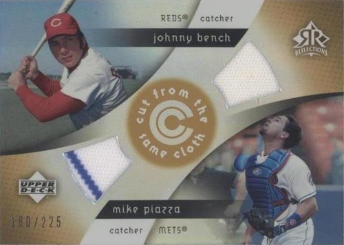 2005 Upper Deck Reflections - Johnny Bench Mike Piazza #CC-BP