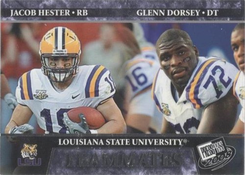 2008 Press Pass Glenn Dorsey Jacob Hester #91