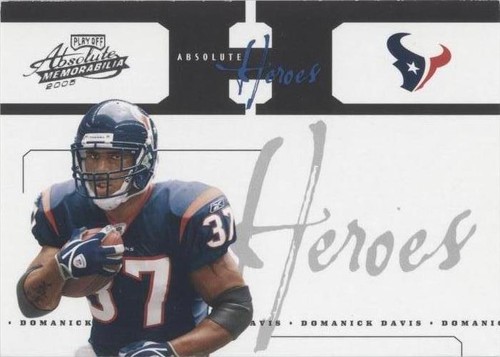 2005 Playoff Absolute Memorabilia Domanick Davis #AH-5