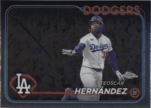 ドジャース　フィギュア　TEOSCAR HERNANDEZ 2024 Topps Update MLB Dodgers Teoscar Hernandez 35th