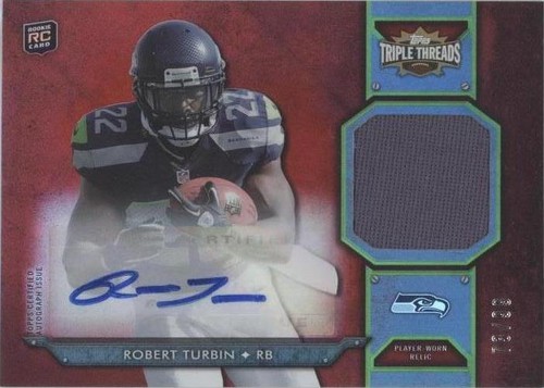 2012 Topps Triple Threads Robert Turbin #TTRAR-47