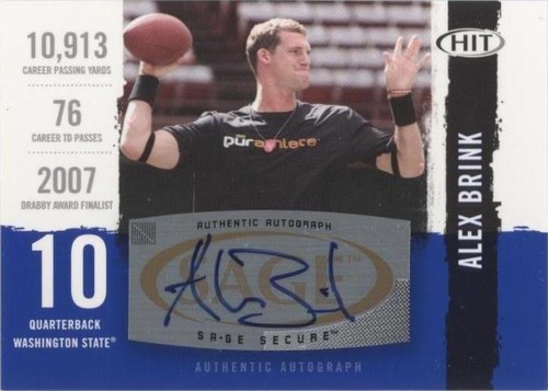 2008 SAGE Hit Alex Brink #A27