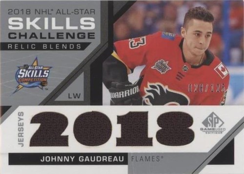 2018-19 Upper Deck SP Game Used - Johnny Gaudreau #ASRB-JG
