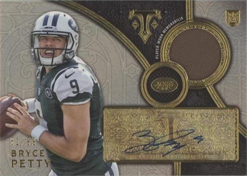 2015 Topps Triple Threads Bryce Petty #TTRAR-BPET