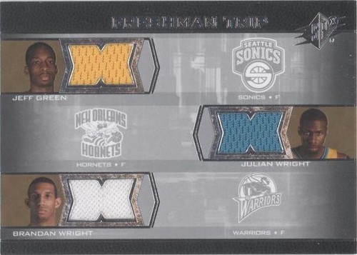 2007-08 SPx - Jeff Green/Brandan Wright/Julian Wright #F3-WGW