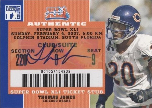 2007 Topps TX Exclusive Thomas Jones #SB-TJ