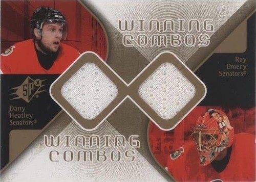 2007-08 SPx - Dany Heatley Ray Emery #WC-HE