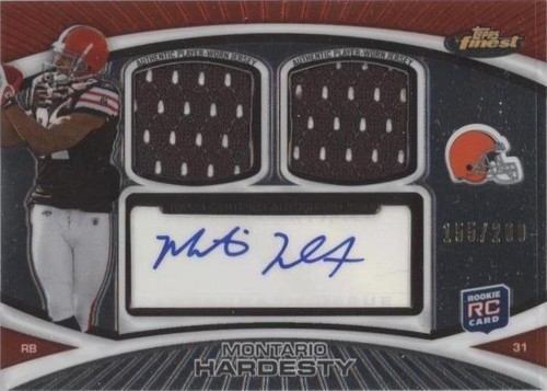 2010 Topps Finest Montario Hardesty #FADR-MH