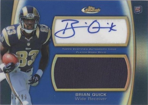 2012 Topps Finest Brian Quick #AJR-BQ