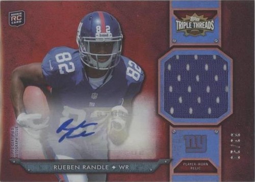 2012 Topps Triple Threads Rueben Randle #TTRAR-36