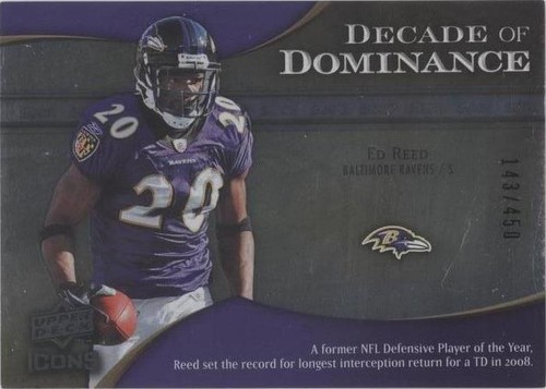2009 Upper Deck Icons Ed Reed #DD-ER
