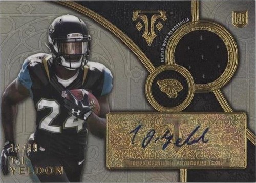 2015 Topps Triple Threads T. J. Yeldon #TTRAR-TY