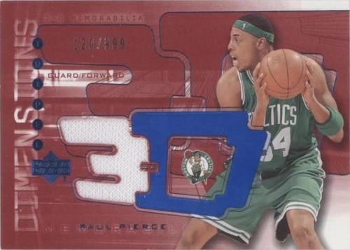 2003-04 Upper Deck Triple Dimensions - Paul Pierce #3DW33