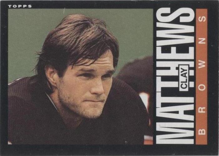 Topps Clay Matthews #230 1985