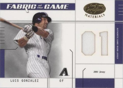 2003 Leaf Certified Materials - Luis Gonzalez #FG-71