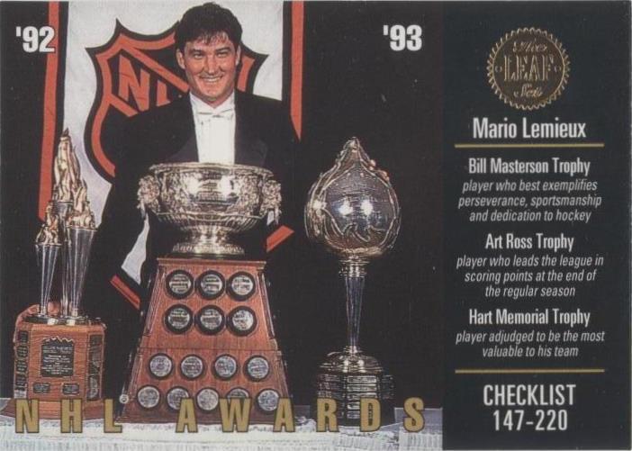 Hoja 1993-94 - Mario Lemieux #210