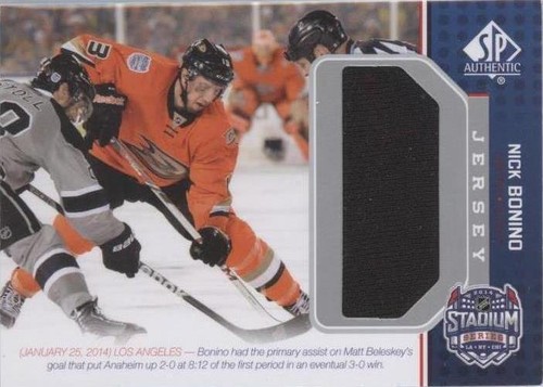 2014-15 SP Game Used - Nick Bonino #SS-NB