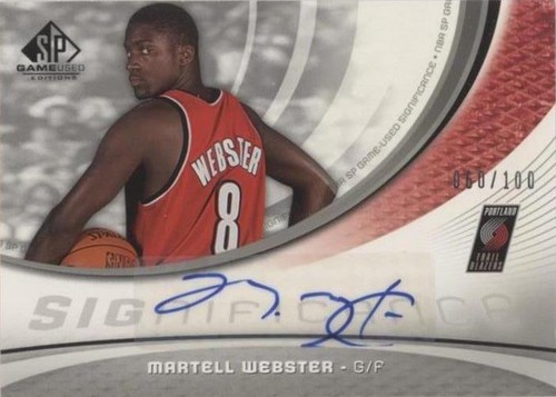 2005-06 SP Game Used Edition - Martell Webster #SIG-WE