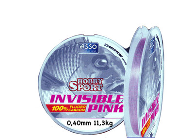 FILO FLUOROCARBON ASSO INVISIBILE PINK  0,40 MM  11,3 KG  24,9 LB  30 MT