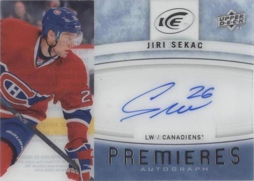 2014-15 Upper Deck Ice - Jiri Sekac #IPA-JS