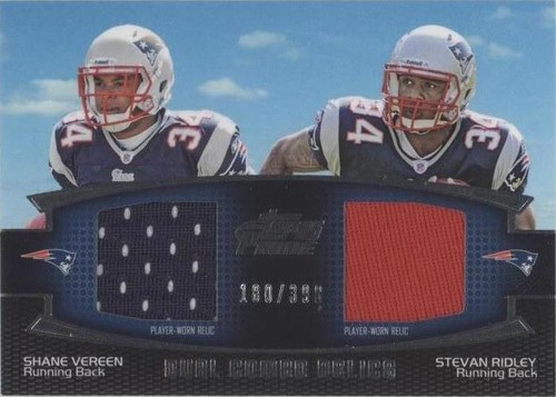 2011 Topps Prime Shane Vereen Stevan Ridley #DCR-VR