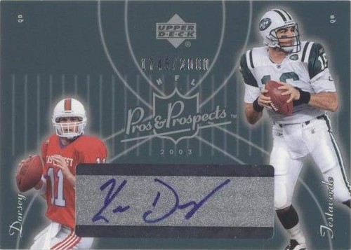 2003 Upper Deck Pros & Prospects Ken Dorsey Vinny Testaverde #122
