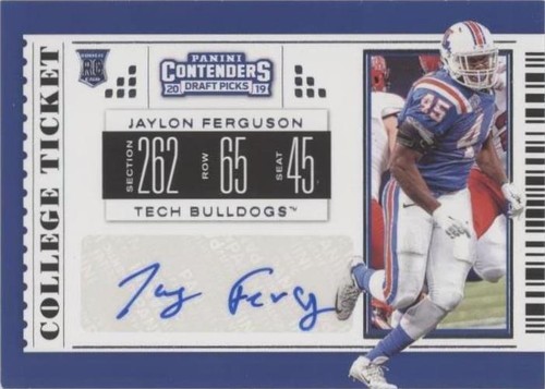 2019 Panini Contenders Draft Picks Jaylon Ferguson #189