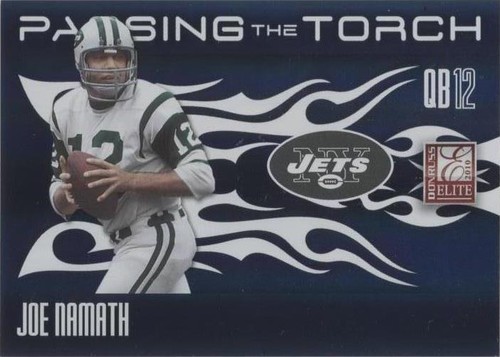 2010 Donruss Elite Joe Namath Mark Sanchez #1