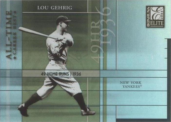 2003 Donruss Elite - Лу Гериг #AT-4