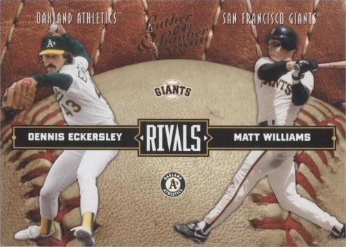 2004 Donruss Leather & Lumber - Dennis Eckersley Matt Williams #LLR-6