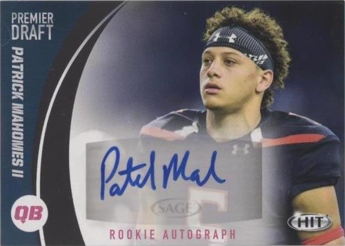 2017 Sage Hit Patrick Mahomes II #A23