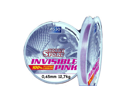 FILO FLUOROCARBON ASSO INVISIBILE PINK  mm 0,45 LB 28   MT 30