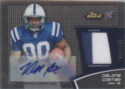 2011 Topps Finest Delone Carter #RAP-DC