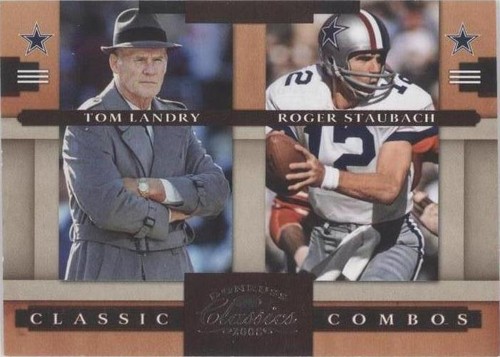 2008 Donruss Classics Roger Staubach Tom Landry #CC-2