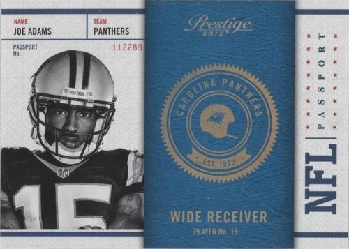 2012 Playoff Prestige Joe Adams #21