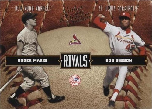 2004 Donruss Leather & Lumber - Bob Gibson Roger Maris #LLR-35