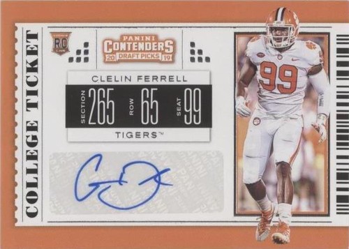 2019 Panini Contenders Draft Picks Clelin Ferrell #222