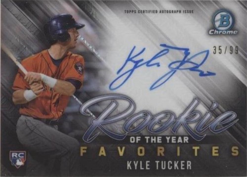 2019 Bowman - Kyle Tucker #ROYFA-KT