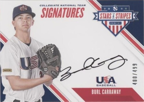 2020 Panini USA Baseball Stars & Stripes - Burl Carraway #CNT BC