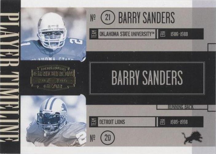 2006 Donruss Gridiron Gear Барри Сандерс #PT-1