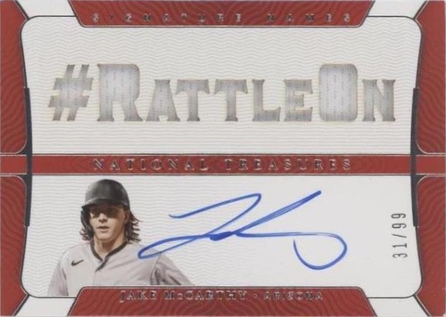 2022 Panini National Treasures - Jake McCarthy #SN-JM