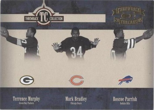 2005 Donruss Throwback Threads Mark Bradley Roscoe Parrish Terrence Murphy #TC-23