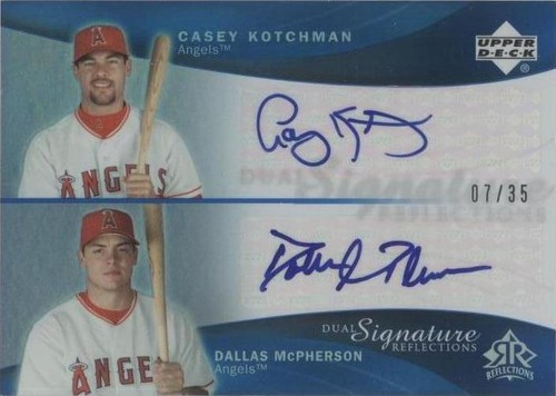 2005 Upper Deck Reflections - Casey Kotchman Dallas McPherson #CKDM
