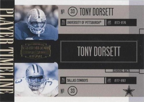 2006 Donruss Gridiron Gear Tony Dorsett #PT-15